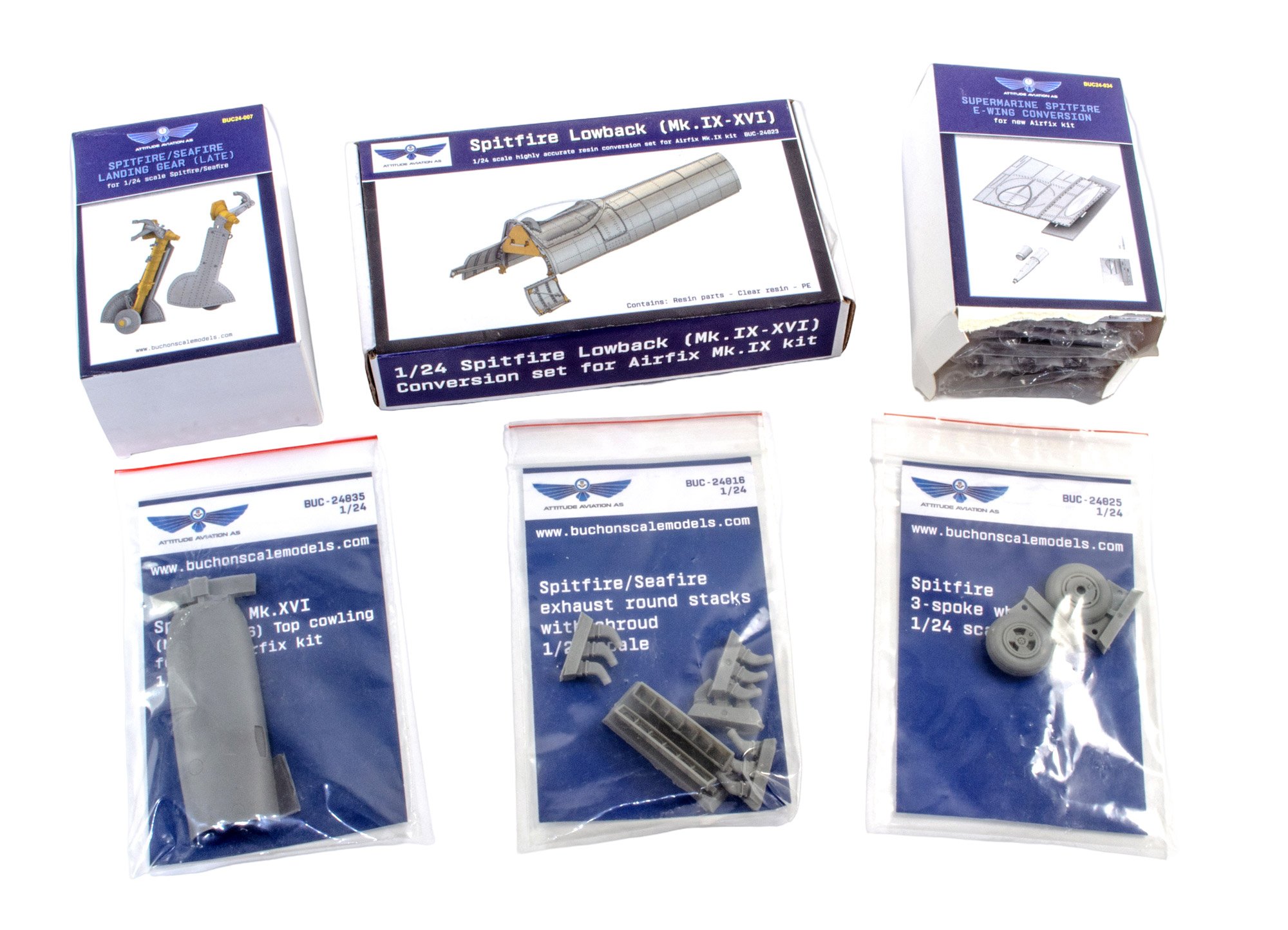 1:24 Airfix Spitfire conversion. Mk.IX - Mk.XVI