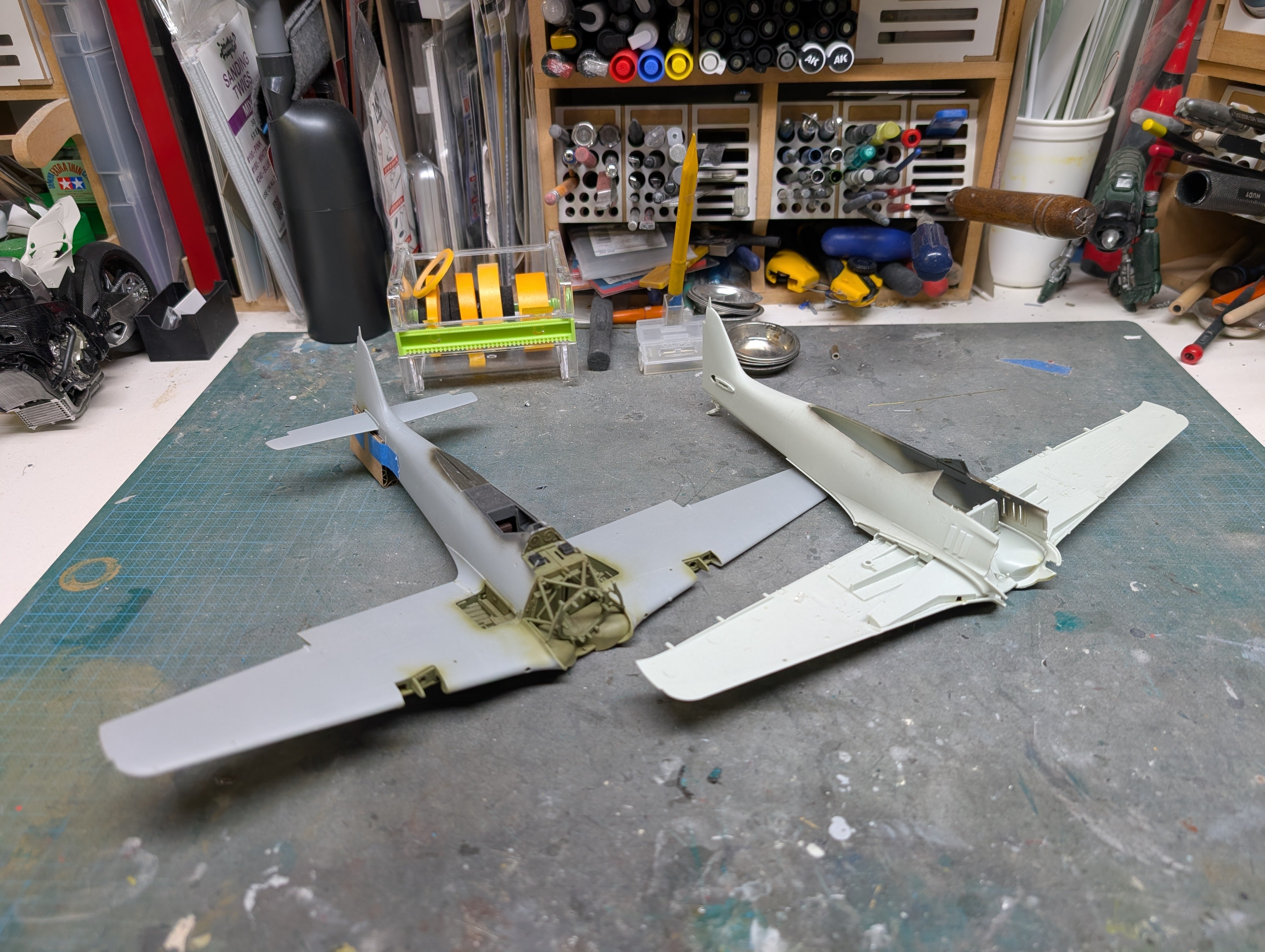 FW190- ZM A-4 and a Revell A-8