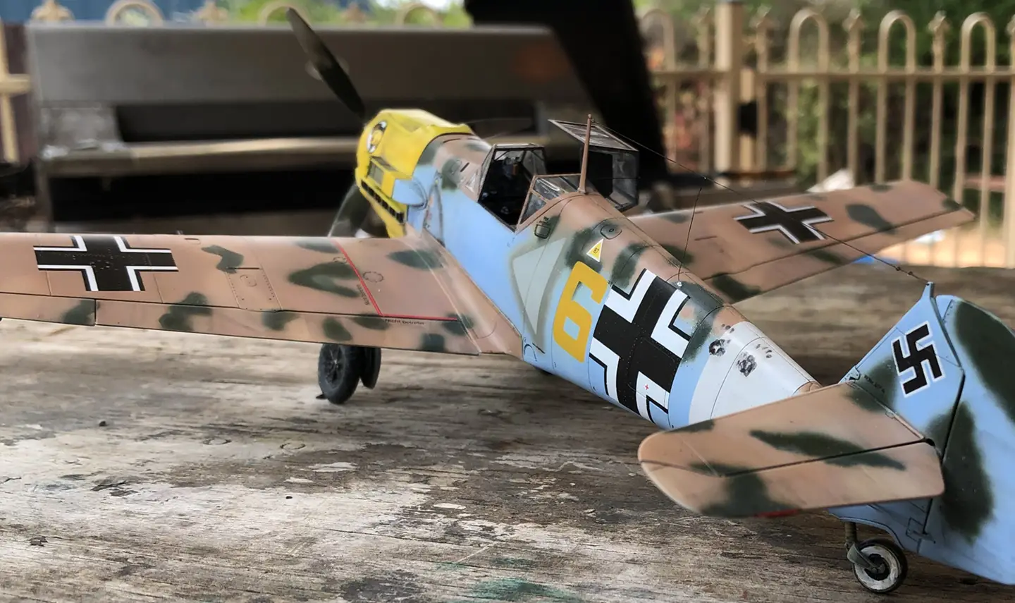 Yes, handprints.  Hobby 2000 Bf-109E7 1/32