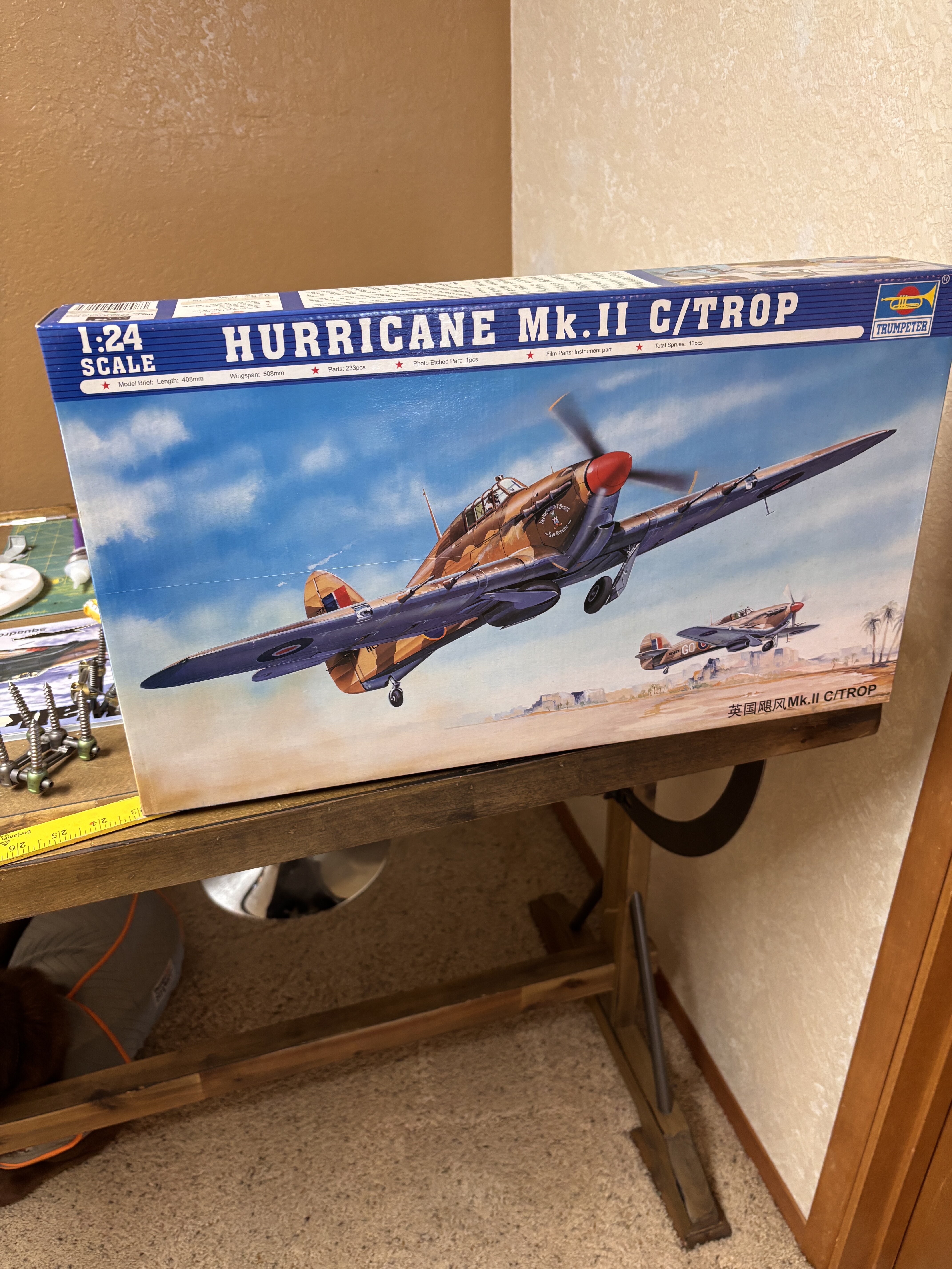 My next 1/24 scale, trumpeter desert hurricane